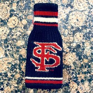 Freaker Stretchy Knit Sweater Beer Bottle Koozie - FSU Florida State Football